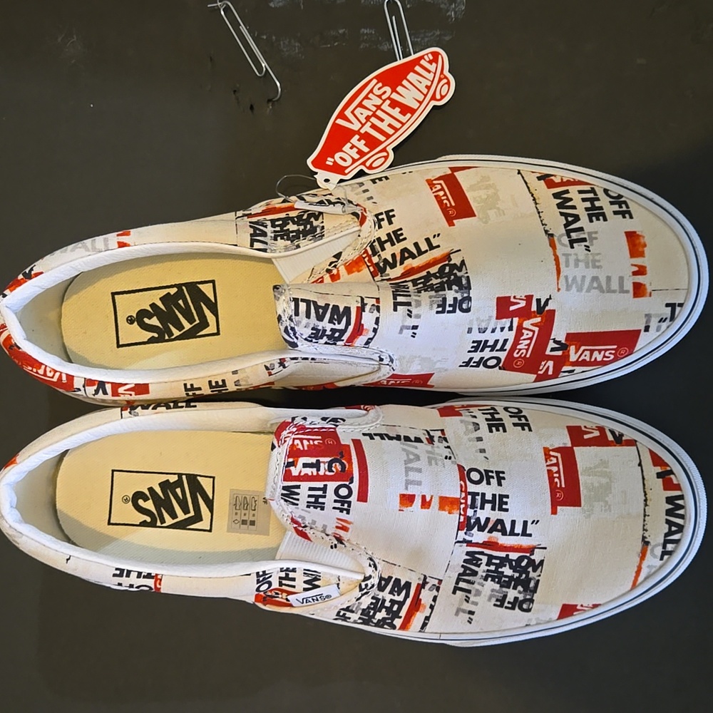 NWT! Vans Slip Ons! Size 9.5!